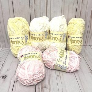 Red Heart Hunny Yarn #5 Bulky Lot of 5.5 Skeins 80 yds each